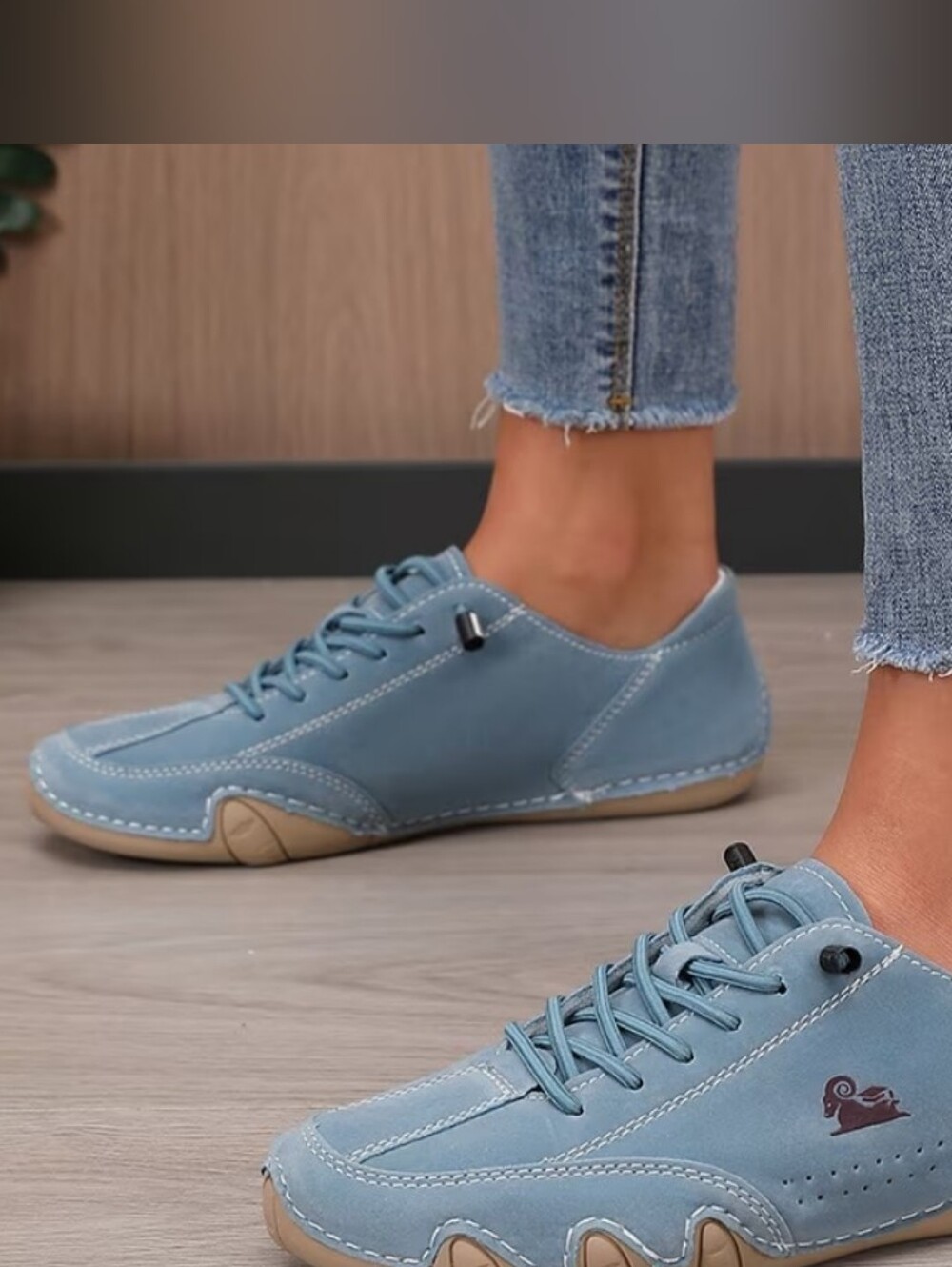 Trïbe Women's Blue Casual Sneakers Size 9 - Picture 2 of 7